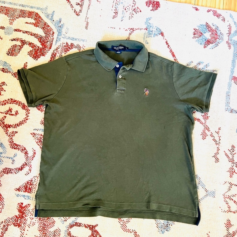 US Polo ASSN Polo Green Shirt Size Large